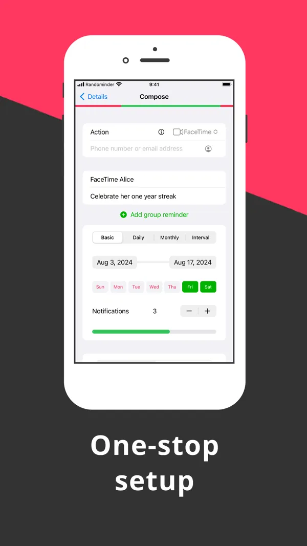 Randominder screenshot 3